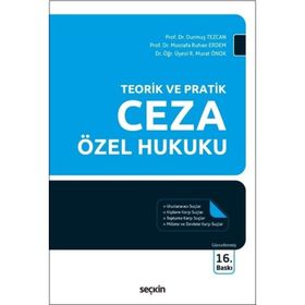 Ceza Özel Hukuku - Durmuş Tezcan Rıfat Murat Önok Mustafa Ruhan Erdem