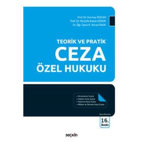 Ceza Özel Hukuku - Durmuş Tezcan Rıfat Murat Önok Mustafa Ruhan Erdem