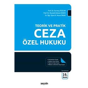 Ceza Özel Hukuku - Durmuş Tezcan Rıfat Murat Önok Mustafa Ruhan Erdem