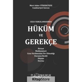 Ceza Yargılamasında Hüküm ve Gerekçe- Platon Hukuk Yayınevi