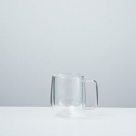 Chakra Areh 270 ml Transparan Çift Camlı Kupa