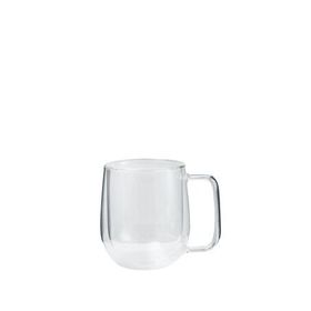 Chakra Areh Transparan 270 ml Beyaz Çift Camlı Kupa