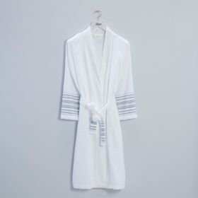 Chakra Derin Unisex Beyaz Bornoz