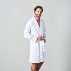 Chakra Derin Unisex Beyaz Bornoz