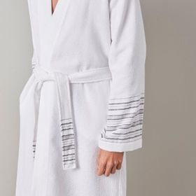 Chakra Derin Unisex Beyaz Bornoz