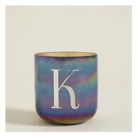 Chakra K Harfli Gunmetal Kokulu Metal Mum