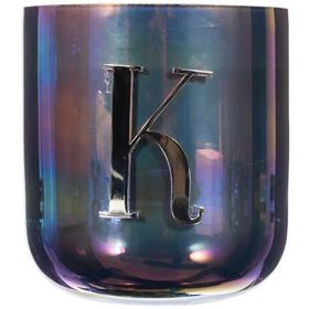 Chakra K Harfli Gunmetal Kokulu Metal Mum
