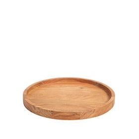 Chakra Luısa Natural Ahşap 30 cm Tepsi