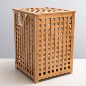 Chakra M Natural Bambu Çamaşır Sepeti