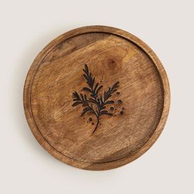 Chakra Oliva 25 cm Natural Sunum Tabağı