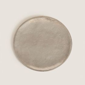 Chakra Pearl Dekoratif 30 cm Gümüş Tabak