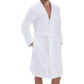 Chakra Solid Beyaz Unisex Bornoz