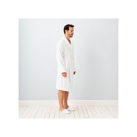 Chakra Solid Beyaz Unisex Bornoz