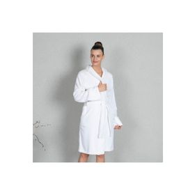 Chakra Solid Beyaz Unisex Bornoz