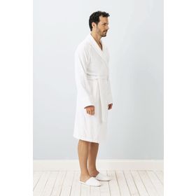 Chakra Solid Beyaz Unisex Bornoz
