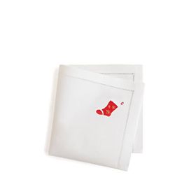 Chakra Vitalia Pamuklu Nakıslı 40x40 cm Beyaz Servis Peçetesi