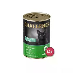 Challenge Kuzu Etli 12x400 gr Yetişkin Kedi Konservesi