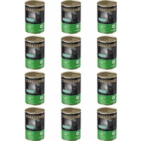 Challenge Kuzu Etli 12x400 gr Yetişkin Kedi Konservesi