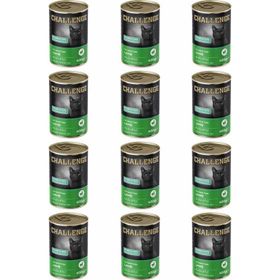 Challenge Kuzu Etli 12x400 gr Yetişkin Kedi Konservesi