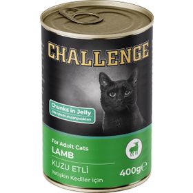 Challenge Kuzu Etli 400 GR Yetişkin Kedi Konservesi