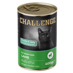 Challenge Kuzu Etli 400 GR Yetişkin Kedi Konservesi