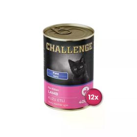 Challenge Pate Kuzu Etli 12x400 gr Yavru Kedi Konservesi