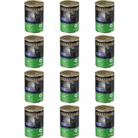 Challenge Pate Kuzu Etli 12x400 gr Yetişkin Kedi Konservesi