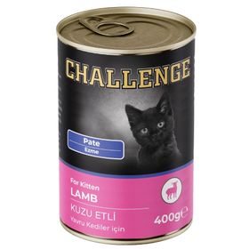 Challenge Pate Kuzu Etli 400 GR Yavru Kedi Konservesi