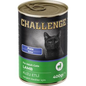 Challenge Pate Kuzu Etli 400 GR Yetişkin Kedi Konservesi