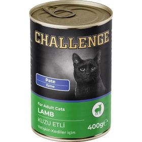 Challenge Pate Kuzu Etli 400 GR Yetişkin Kedi Konservesi