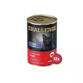 Challenge Pate Sığır Etli 12x400 gr Yetişkin Kedi Konservesi