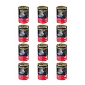 Challenge Pate Sığır Etli 12x400 gr Yetişkin Köpek Konservesi