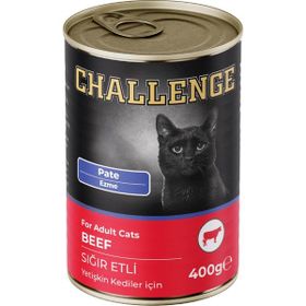 Challenge Pate Sığır Etli 400 GR Yetişkin Kedi Konservesi