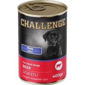 Challenge Pate Sığır Etli 400 gr Yetişkin Köpek Konserve Maması