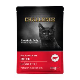 Challenge Pouch Sığır Etli 85 gr Yetişkin Kedi Konservesi