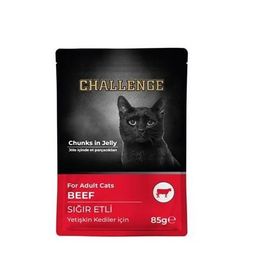 Challenge Pouch Sığır Etli 85 gr Yetişkin Kedi Konservesi