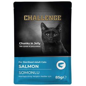 Challenge Pouch Somonlu Kısırlaştırılmış 85 gr Kedi Yaş Maması