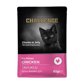 Challenge Pouch Tavuklu 85 gr Yavru Kedi Konservesi