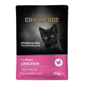 Challenge Pouch Tavuklu 85 gr Yavru Kedi Konservesi
