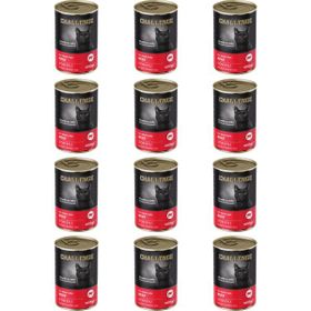 Challenge Sığır Etli 400x12 gr Yetişkin Kedi Konservesi