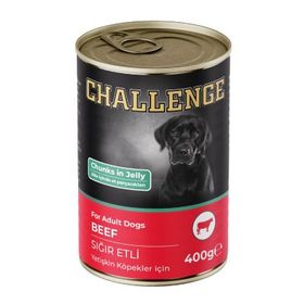 Challenge Sığır Etli Jöle Et Parçalı 400 gr Köpek Konservesi