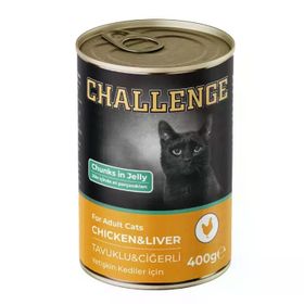 Challenge Tavuk ve Ciğerli Yetişkin 400 gr Kedi Konservesi