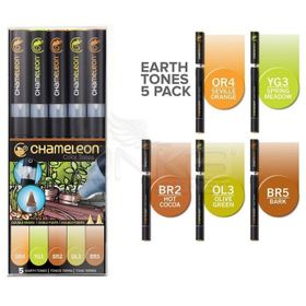 Chameleon 5'li Set Earth Tones Marker Kalem