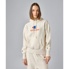 Champion 117054-WW023 Hooded Bej Kadın Sweatshirt