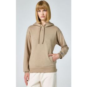 Champion 117114-MS066 Icons Hooded Kahverengi Kadın Sweatshirt