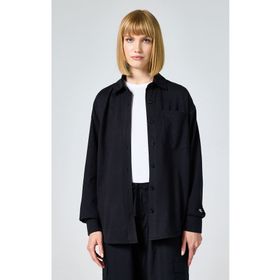 Champion 117119-KK001 Icons Shirt Siyah Kadın Gömlek