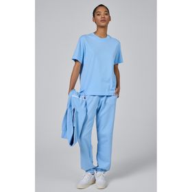 Champion 117128-BS083 Icons Elastic Cuff Pants Mavi Kadın Eşofman Altı