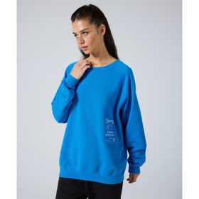 Champion 117197-BS015 Modern Bookstore Crewneck Mavi Kadın Sweatshirt