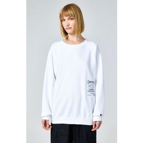 Champion 117197-WW001 Modern Bookstore Crewneck Beyaz Kadın Sweatshirt