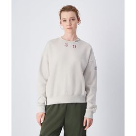 Champion 117494-ES057 Surplus + Utility Crewneck Bej Kadın Sweatshirt